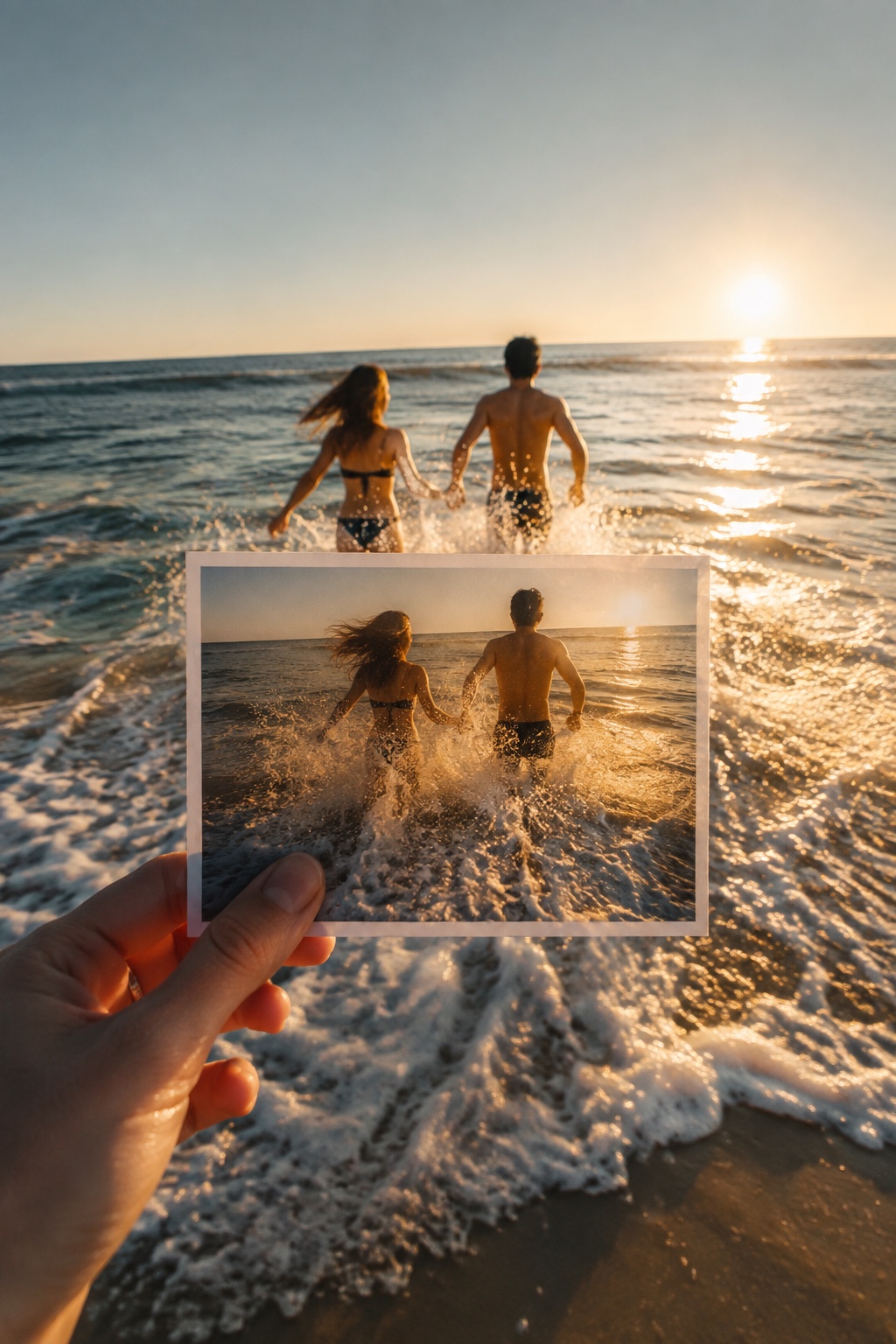 A beach memory being brought to life